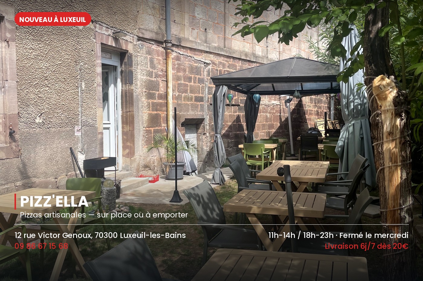 Pizz'Ella - notre terrasse